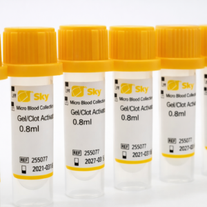 Microtubos Tapa Amarilla con Activator + Gel 0.5 ml Gradilla x 100 und